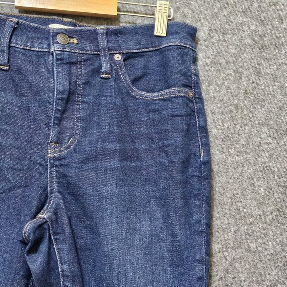 Madewell Skinny Jeans Womens Size 29 Cotton Blend Blue Denim Mid Rise Stretch - Picture 2 of 16